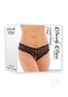 Barely Bare Double Window Panty Black One Size