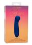 Cashmere Satin G Rechargeable Silicone G-spot Vibrator With Clitoral Stimulator - Blue